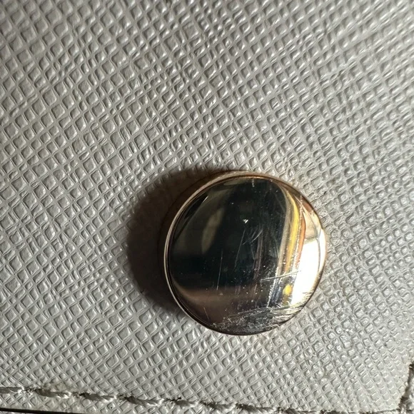 Michael Kors Carmen Small Saffiano Leather Belted Satchel Light Sand Beige - Picture 14 of 17